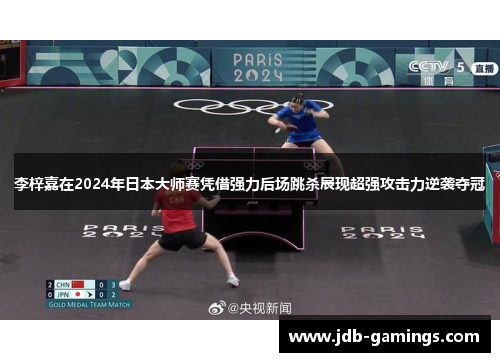 李梓嘉在2024年日本大师赛凭借强力后场跳杀展现超强攻击力逆袭夺冠